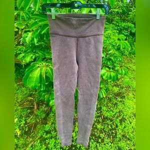 Brown Ribbed Aerie Offline Leggings